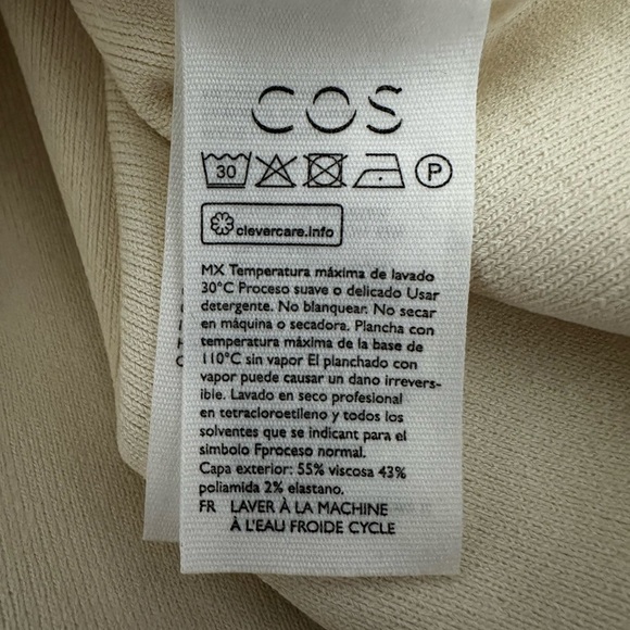 COS Cream Scoop Nectar Tank Maxi Dress. Size L. - Picture 8 of 8